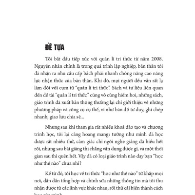 Tri Thức Cực Hạn - Tối Ưu Hóa Kĩ Năng Học Tập Và Quản Lí Tri Thức Cá Nhân