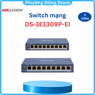 Bộ chia HIKVISION Smart Switch PoE 8 cổng DS-3E1309P-EI/DS-3E1309P-EI/M - Hàng chính hãng