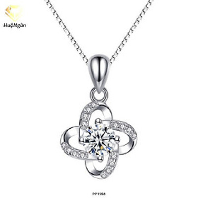 Dây chuyền bạc Ý 925 Huệ Ngân - Cỏ bốn lá may mắn PP1598