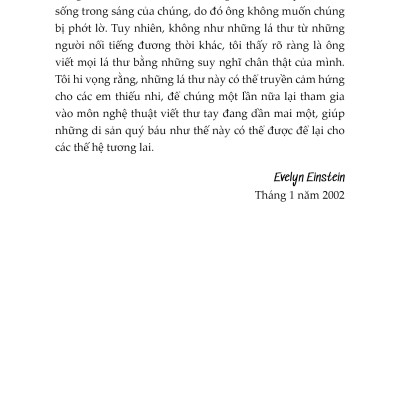 Thư Gửi Giáo Sư Einstein - Lời Nói Đầu Của Evelyn Einstein - Những Lá Thư Của Albert Einstein Với Thiếu Nhi