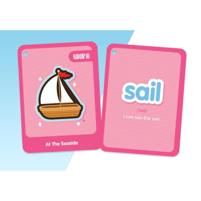 Sách Flashcard - Vui Học Tiếng Anh - Nghe Và Học Phát Âm Chuẩn Từ Vựng Tiếng Anh Lớp 2 - Megabook