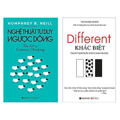 Combo Sách : The Art Of Contrary Thinking - Nghệ Thuật Tư Duy Ngược Dòng + Different - Khác Biệt