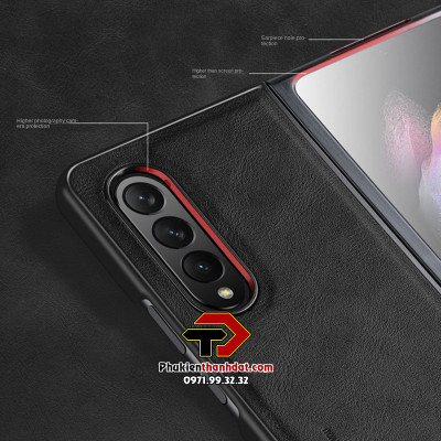 Ốp lưng da cho SamSung Galaxy Z Fold3 5G chính hãng X-level - Hàng chính hãng