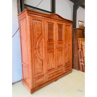 Tủ quần áo xoan đào 4 cánh