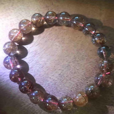 VÒNG TÓC ĐỎ THẠCH ANH ĐẸP SIZE 9mm MÀU NÂU NÂU CHUẨN NỮ MỆNH THỔ ĐÁ THIÊN NHIÊN