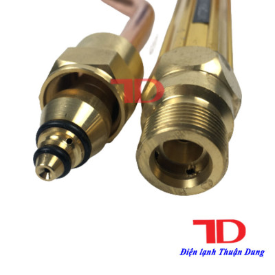 Mỏ hàn gió đá núm vặn xanh đỏ và vàng