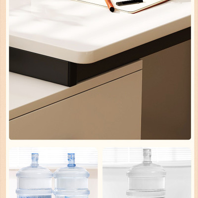 Bàn làm việc kèm tủ hồ sơ đa năng chất liệu gỗ MDF phủ melamine thương hiệu IGA - GM196