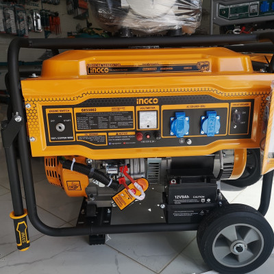 Máy phát điện động cơ xăng 5.5KVA INGCO GE55003 (100% dây đồng) - Hàng chính hãng