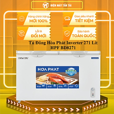 Tủ đông Hòa Phát Inverter 271 Lít HPF BD8271 - Hàng chính hãng (Chỉ giao HCM)