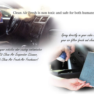 Khử mùi máy lạnh ô tô DWD2 CLEAN AIR Premium Automotive Foaming AC Evaporator Coil Cleaner & Refresher ( Hàng nhập khẩu USA)