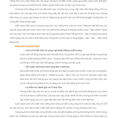 Làm Chủ Kiến Thức Tiếng Anh Bằng Sơ Đồ Tư Duy Lớp 8 - Tập 2