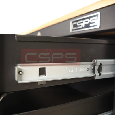 Tủ dụng cụ CSPS 91cm - 03 hộc kéo màu đen mờ kèm vách lưới