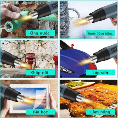 Máy Khò Nhiệt Công Suất Lớn 2000W– Bọc Dán Decal, Màng Co, Đóng Gói Hàng Hóa