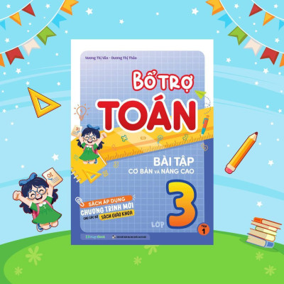 Sách - Bổ Trợ Toán -Tiếng Việt Bài Tập Cơ Bản Và Nâng Cao Lớp 3 - Combo 4 Cuốn - Megabook