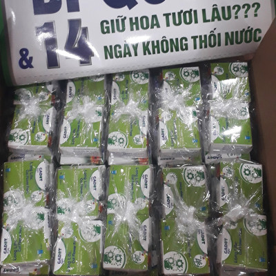 Bột Dưỡng Hoa Hồng Lâu Tàn (Set 10 hộp 1 hộp 10 gói tiết kiệm) giúp hoa luôn tươi mới, cánh hoa hồng cứng cáp gấp 2 lần và trong 14 ngày không thối nước hay cắt tỉa gốc hoa (hiệu Longlife nhập khẩu Israel)