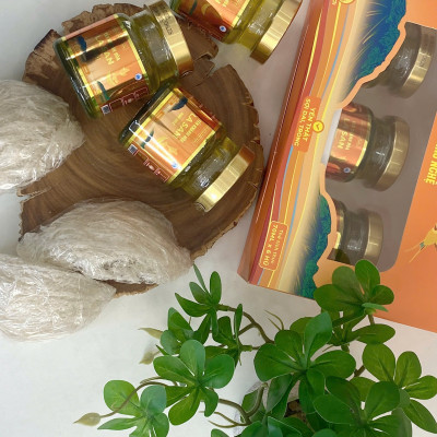 [35% YẾN TƯƠI] Xách Yến Khánh Hoà La San Nano Nghệ Bảo Vệ Và Cải Thiện Hệ Tiêu Hoá 1 xách x 6 hũ