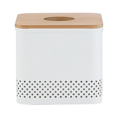 Hộp Đựng Khăn Giấy Sắt SIMPLY Màu Trắng|Index Living Mall| Nội Thất Thái Lan