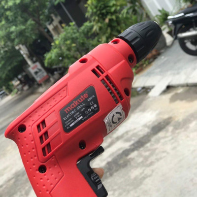 MÁY KHOAN ĐIỆN 450W 10MM MAKUTE ED010 RED- HÀNG CHÍNH HÃNG