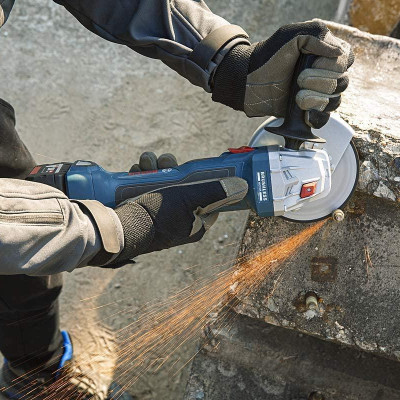 MÁY MÀI GÓC DÙNG PIN 18V 100 MM BOSCH GWS 180-LI (SOLO) - HÀNG CHÍNH HÃNG