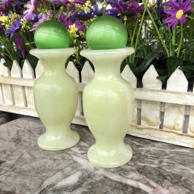 Bộ combo cặp Lục Bình Lọ Hoa đá ngọc onyx kết hợp quả cầu phong thủy