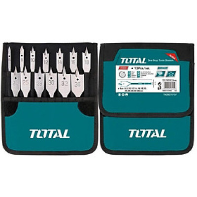 BỘ MŨI KHOAN GỖ ĐẦU DẸP 13 CHI TIẾT TOTAL TACSD70131