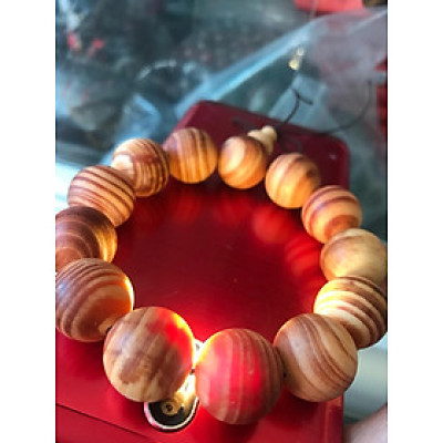 ÔI CHIẾC VÒNG TAY GỖ HUYẾT LONG HỒ LÔ NAM 18LY ĐÚNG 13 HẠT CUNG SANH ĐẸP ĐẸP Ạ