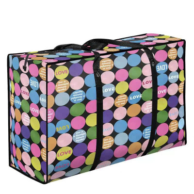 Túi Đựng Quần Áo Giỏ Đựng Đồ Chăn Mền Chống Thấm Nước Hoa Văn Đẹp Chất Liệu Bạt Dày Dặn Có Lựa Chọn Mẫu Sọt - Giao Mẫu Ngẫu Nhiên