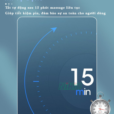 Gối Massage Hồng Ngoại, Mát Xa Cổ Vai Gáy Nikio NK-135DC - Xoa Bóp Chuyên Sâu, Hỗ Trợ Cải Thiện Đau Mỏi Nhanh, Pin Sạc Tiện Lợi