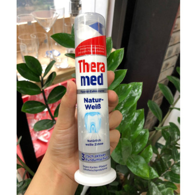 Kem đánh trắng răng Theramed ngừa sâu răng, tránh hôi miệng Đức 100ml