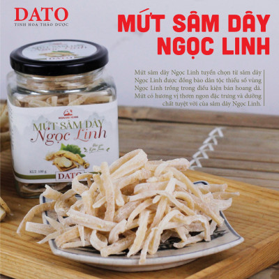 Mứt sâm dây Ngọc Linh DATO, ăn ngon,  bồi bổ cơ thể, phục hồi sức khỏe, tăng cường hệ miễn dịch
