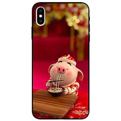 Ốp lưng in cho Iphone X/ Xs Mẫu Heo Ăn
