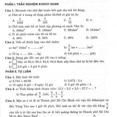Đề Thi Môn Toán Và Tiếng Việt Vào Lớp 6 - HA