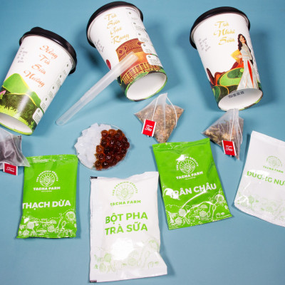 TRÀ SỮA TỰ PHA VỊ TRÀ NHÀI