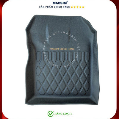 Thảm lót sàn xe ô tô Toyota Wigo 2023 Nhãn hiệu Macsim chất liệu nhựa TPE cao cấp màu đen
