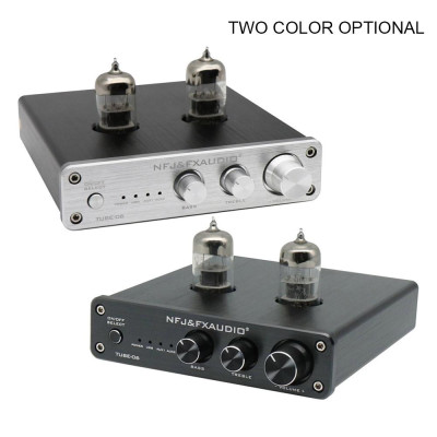 FX-AUDIO TUBE-06 Tube Preamplifier Home Audio Tube 6N3 Pre Amplifier Input PC-USB AUX Bass&Treble Adjustment DC12V/1A