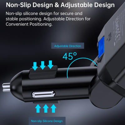 Tẩu sạc Choetech TC0020  đa năng mở rộng có 2 cổng Type C + 1 cổng Usb công suất 200w (Hàng chính hãng)