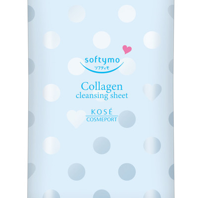 Khăn Giấy Tẩy Trang Dưỡng Ẩm Kosé Softymo Collagen Cleansing Sheet C (Gói 12 Miếng)
