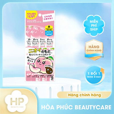 Nước Súc Miệng Hương Đào Dịu Nhẹ Okuchi Peach (1 Gói 5 Thanh)