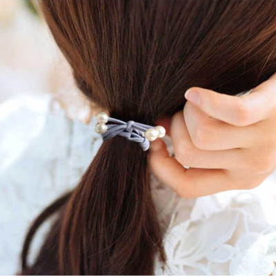 Đồ buộc tóc xinh xắn, 5 chun buộc tóc đính hạt nhiều màu cực đẹp SC24