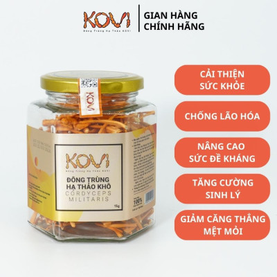 Đông trùng hạ thảo KOVI khô sấy thăng hoa 15g | Hàm lượng dược chất cao 4 sao OCOP
