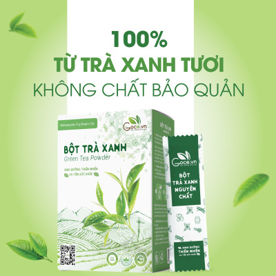 Bột trà xanh nguyên chất Goce - 72g (24 gói x 3g)
