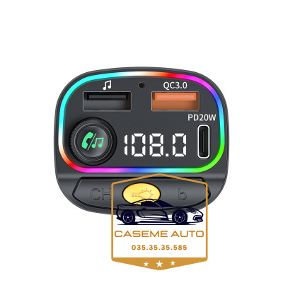 Tẩu Sạc Ô Tô MP3 QC031 - Sạc Nhanh 38W, FM Bluetooth - Hàng Chính Hãng