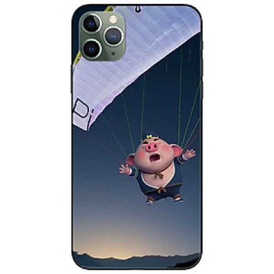 Ốp lưng in cho Iphone 11 Pro Max Mẫu Heo Bay