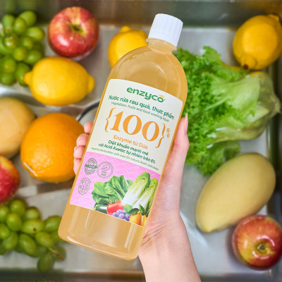 Nước ngâm rửa rau củ quả, thực phẩm sinh học Enzyco 4L - 100% Enzyme Dứa