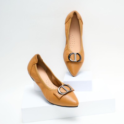 Giày Búp Bê Nơ Khóa PABNO PN17015