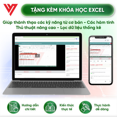 Combo 5 Sách Excel - Word - PowerPoint - GoogleSheet - 150 Thủ Thuật Excel Tin Học Văn Phòng Kèm Khóa Học