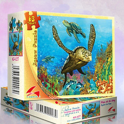 Tranh xếp hình Tia Sáng Khám phá đại dương ( 63 mảnh)