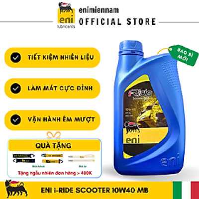 (HCM) Nhớt Eni I-Ride Scooter 10W40 cho xe tay ga 1L (Vespa, Honda, Yamaha)