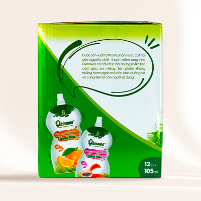 Thạch Mềm Rong Nho OIKNAWA - Hộp 12 túi - Giàu dinh dưỡng