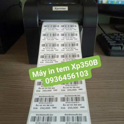 Máy in mã vạch Xprinter XP 350B - Hàng Chính Hãng